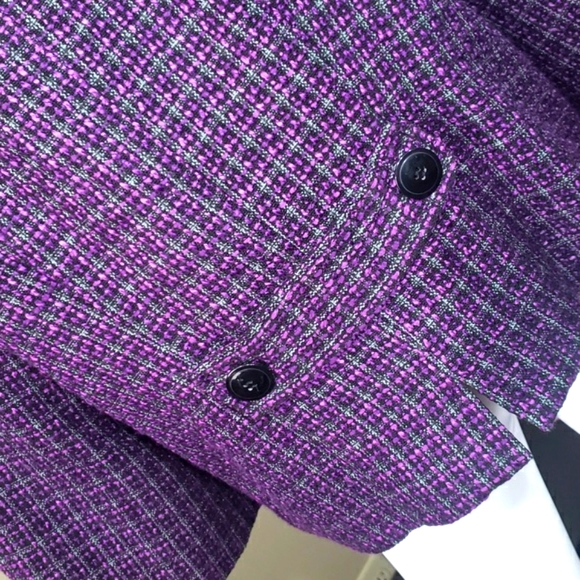 Notations Purple & black Lovely Women's Jacket Size XL. - Picture 6 of 16